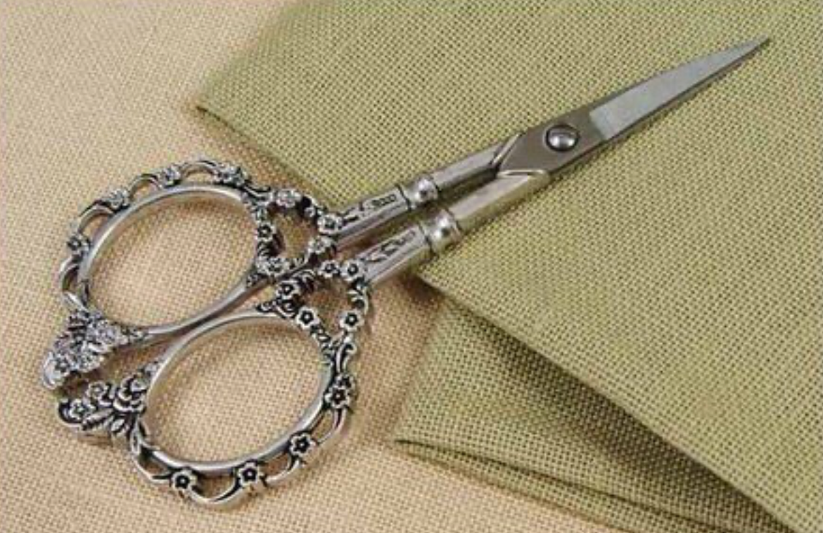 Victorian Embroidery Scissors - Silver
