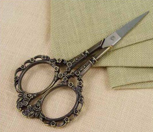 Victorian Embroidery Scissors - Bronze