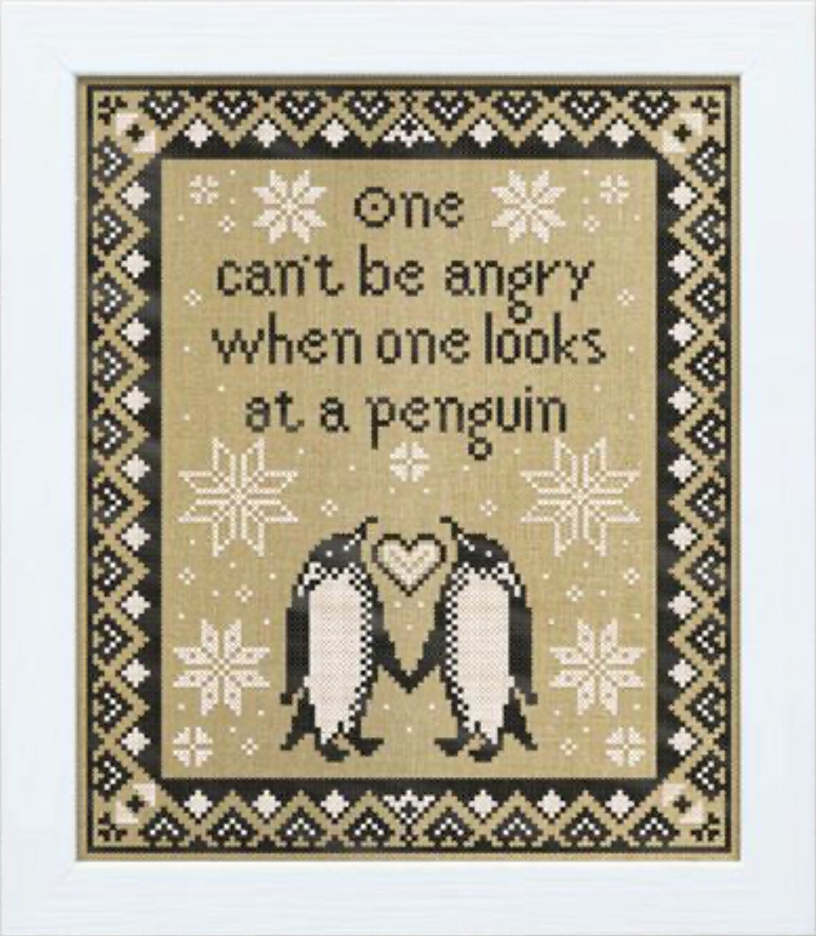 Modern Folk Embroidery - Ruskin's Penguins