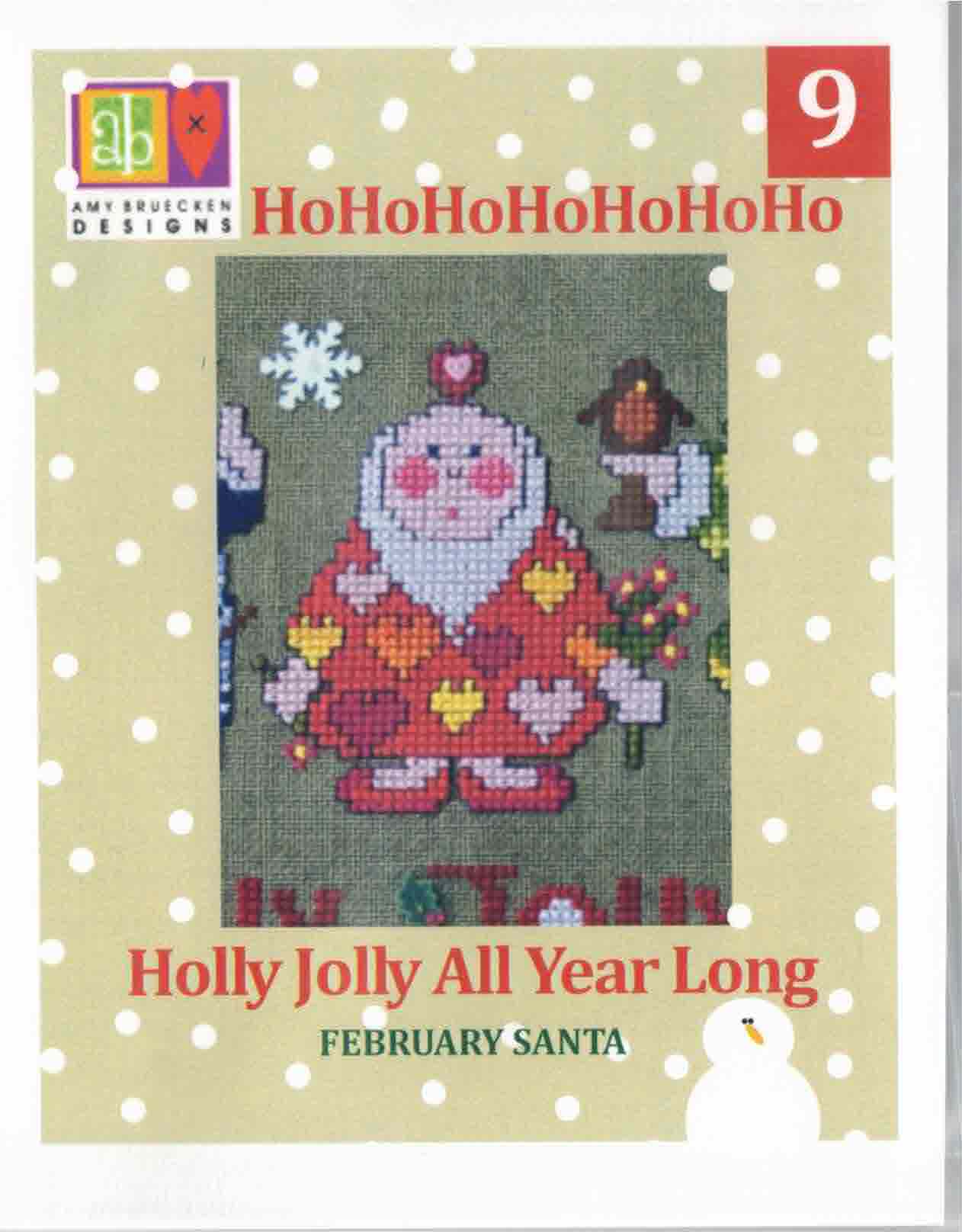 Amy Bruecken Designs - Holly Jolly All Year Long: February Santa