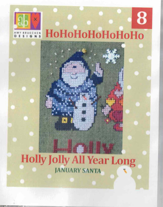 Amy Bruecken Designs - Holly Jolly All Year Long: January Santa