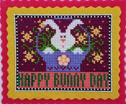 Val's Stuff - Happy Bunny Day - Easter Ornament Kit